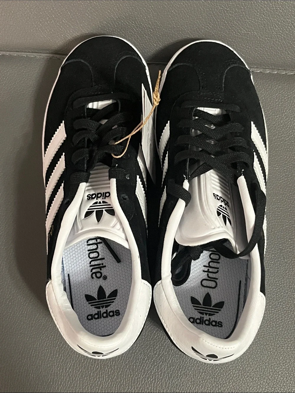 adidas Gazelle Black with White Stripes